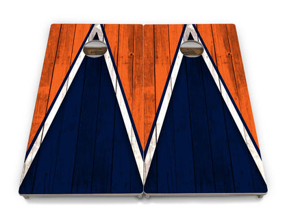 Team Color Triangle Cornhole Boards - Professional Tournament Series