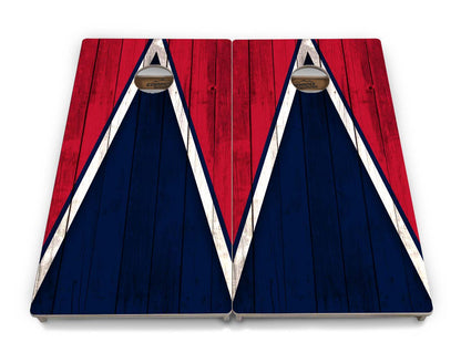 Team Color Triangle Cornhole Boards - Professional Tournament Series