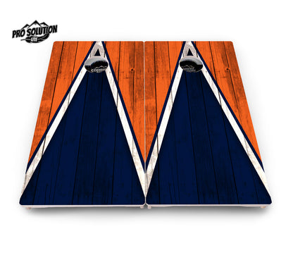 Team Color Triangle Cornhole Boards - Pro Solution Lite Series