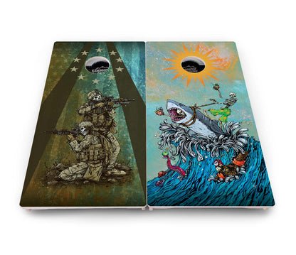 Artist Series Cornhole Boards - Pro Solution Elite Series