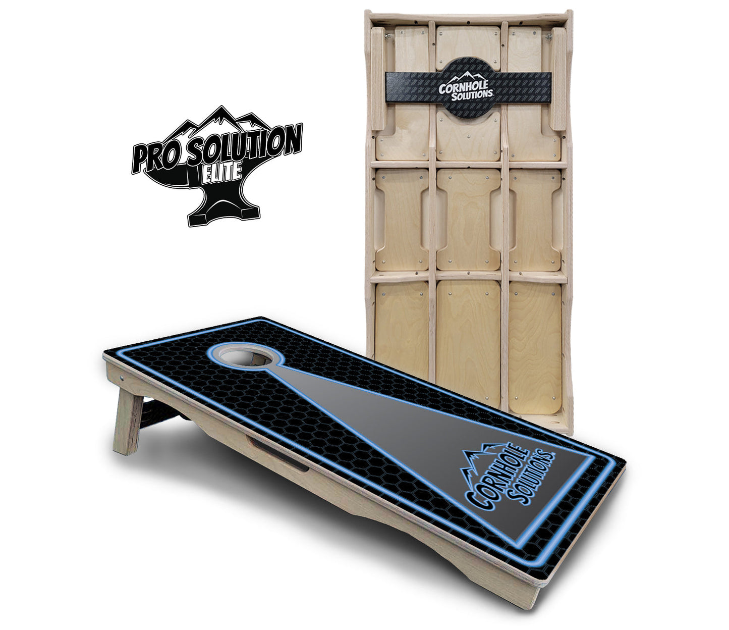 Neon CS Cornhole Boards - Pro Solution Elite Series