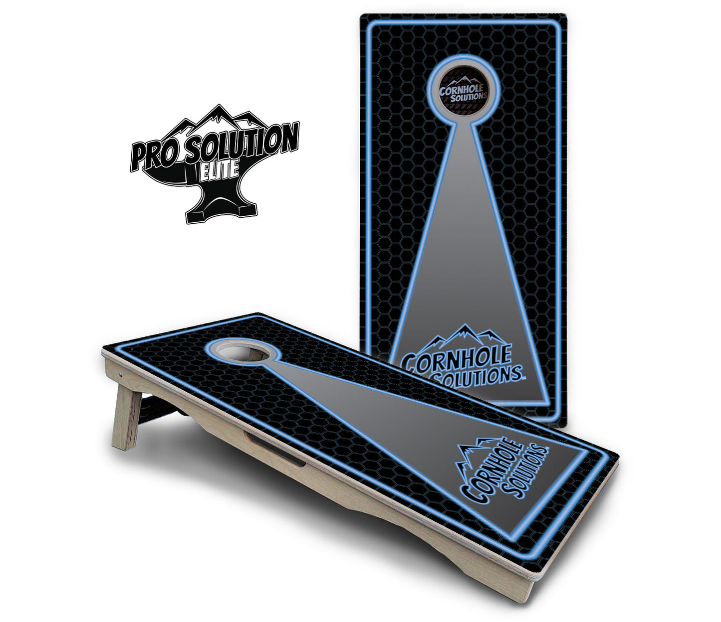 Neon CS Cornhole Boards - Pro Solution Elite Series