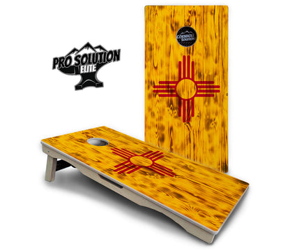 New Mexico Flag Cornhole Boards - Pro Solution Elite Series