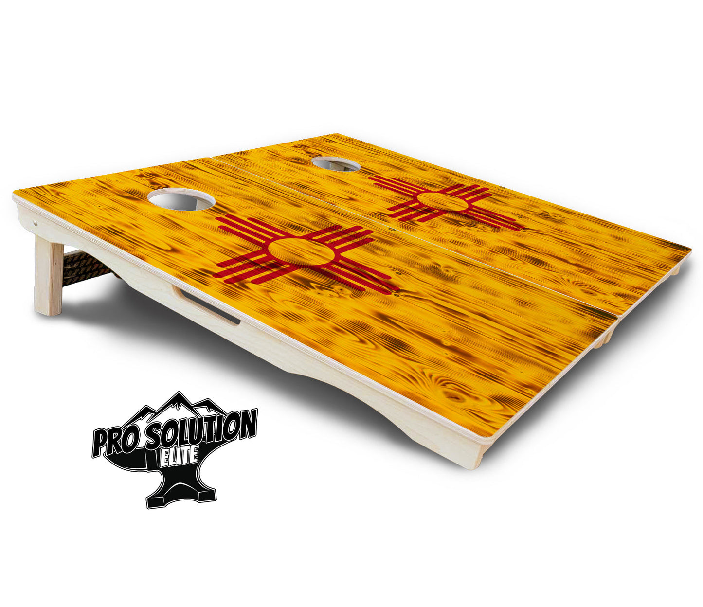 New Mexico Flag Cornhole Boards - Pro Solution Elite Series