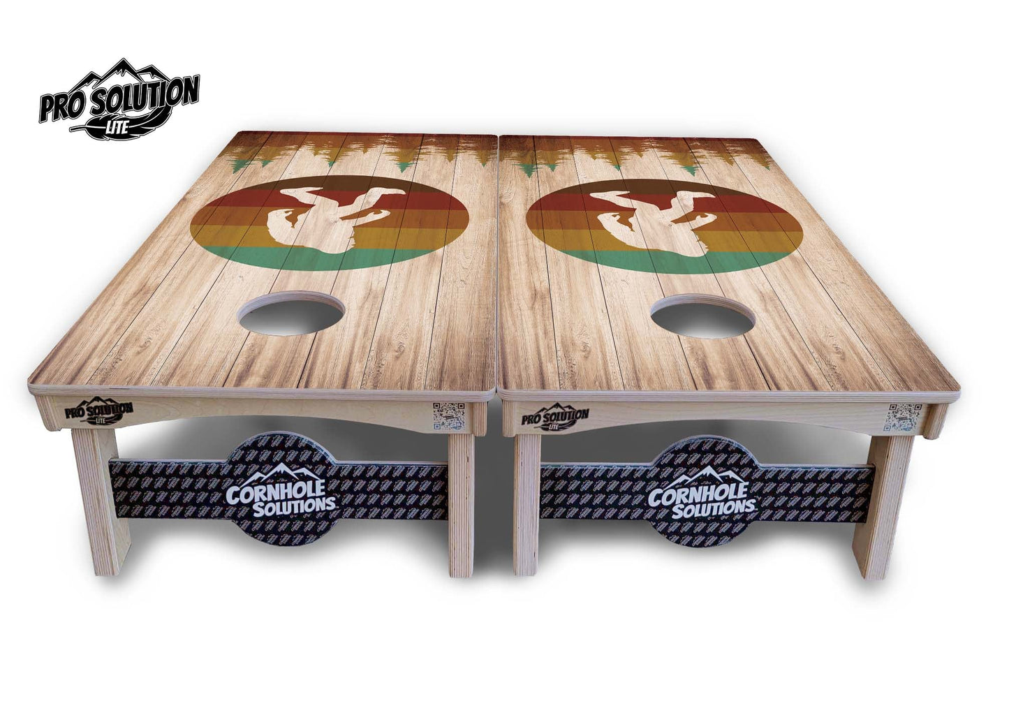 Bigfoot Circle Cornhole Boards - Pro Solution Lite Series