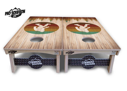 Bigfoot Circle Cornhole Boards - Pro Solution Lite Series