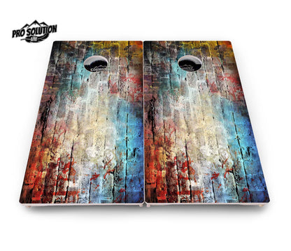 Colorful Brick Cornhole Boards - Pro Solution Lite Series