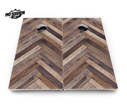 Herringbone Cornhole Boards - Pro Solution Lite Series