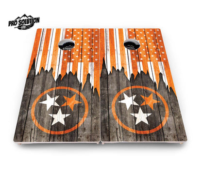 TN/USA Orange Flag Cornhole Boards - Pro Solution Lite Series