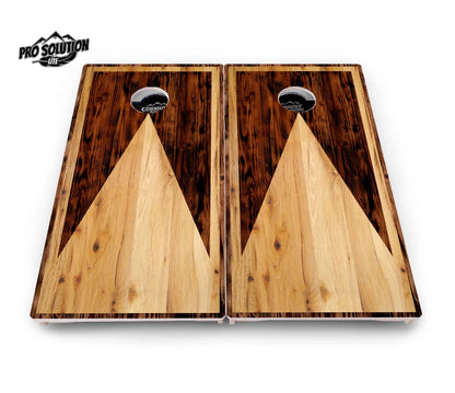 Wooden Triangle Cornhole Boards - Pro Solution Lite Series