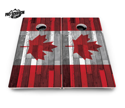 USA / Canada / Union Jack Plank Flag Cornhole Boards - Pro Solution Lite Series