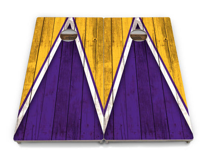 Team Color Triangle Cornhole Boards - Professional Tournament Series