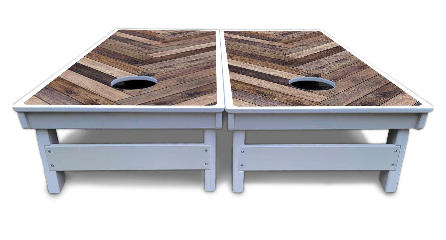 Herringbone Cornhole Boards - All Weather Series