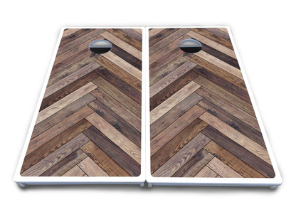 Herringbone Cornhole Boards - All Weather Series