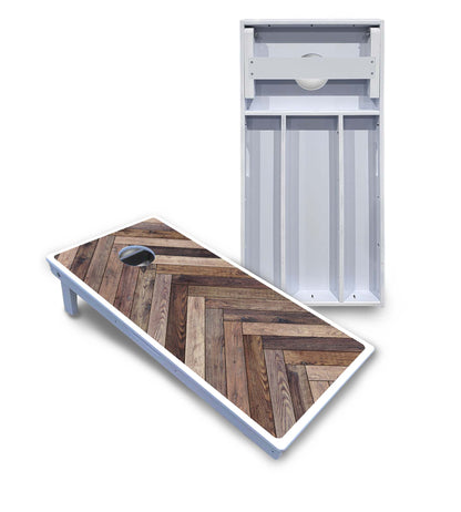 Herringbone Cornhole Boards - All Weather Series