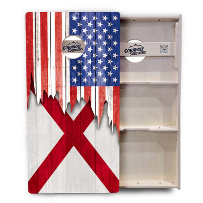 State Flags Alabama to Georgia Cornhole Boards - Professional Tournament Series