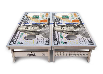$100 Bill Cornhole Boards - Professional Tournament Series