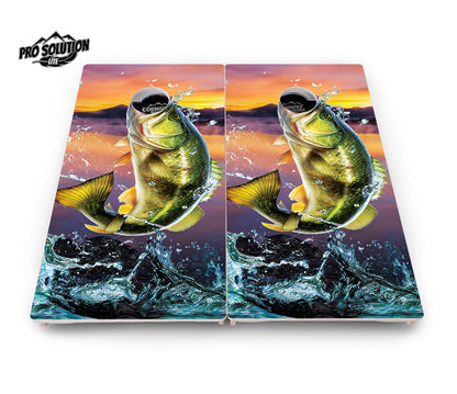 Bass Hole Cornhole Boards - Pro Solution Lite Series