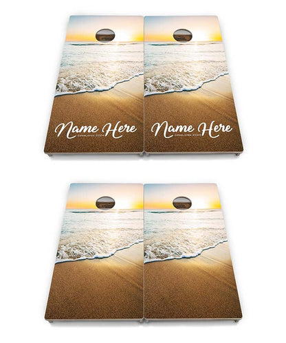 Beach Sunset Cornhole Boards - Professional Tournament Series