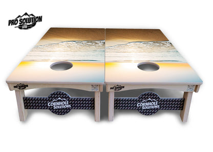 Beach Sunset Cornhole Boards - Pro Solution Lite Series