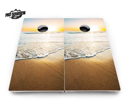 Beach Sunset Cornhole Boards - Pro Solution Lite Series