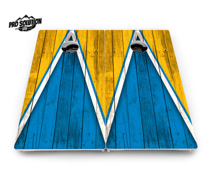 Team Color Triangle Cornhole Boards - Pro Solution Lite Series