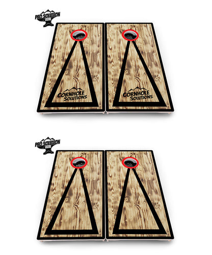 Burnt Triangle Cornhole Boards - Pro Solution Elite Series