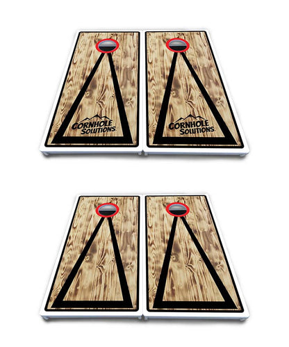 Burnt Triangle Cornhole Boards - All Weather Series