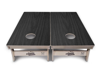 Dark Grey Wood Cornhole Boards - Professional Tournament Series