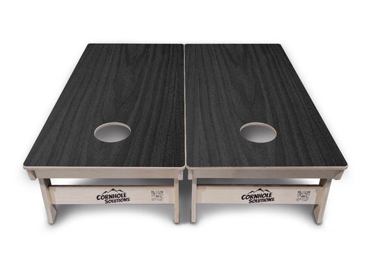 Dark Grey Wood Cornhole Boards - Professional Tournament Series