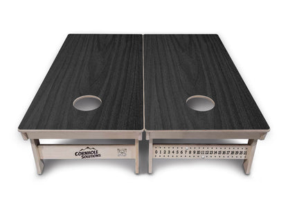 Dark Grey Wood Cornhole Boards - Professional Tournament Series