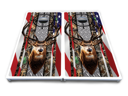 Scope Deer & Fish Cornhole Boards - All Weather Series