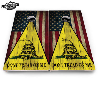 DTOM Rustic Triangle Cornhole Boards - Pro Solution Lite Series