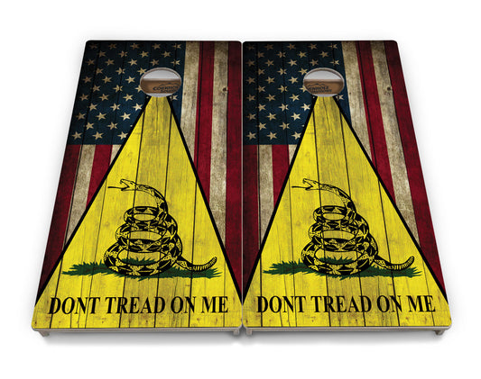 DTOM Rustic Triangle Cornhole Boards - Professional Tournament Series