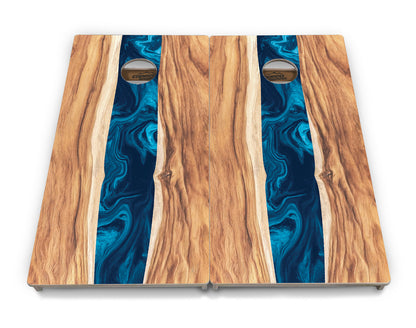 Live Edge River Cornhole Boards - Professional Tournament Series