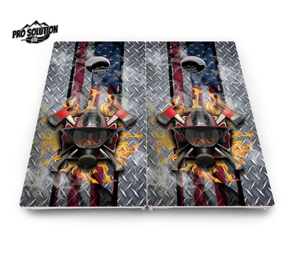 Fire Fighter Cornhole Boards - Pro Solution Lite Series