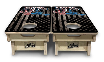 Mini Cornhole Boards - God Bless America