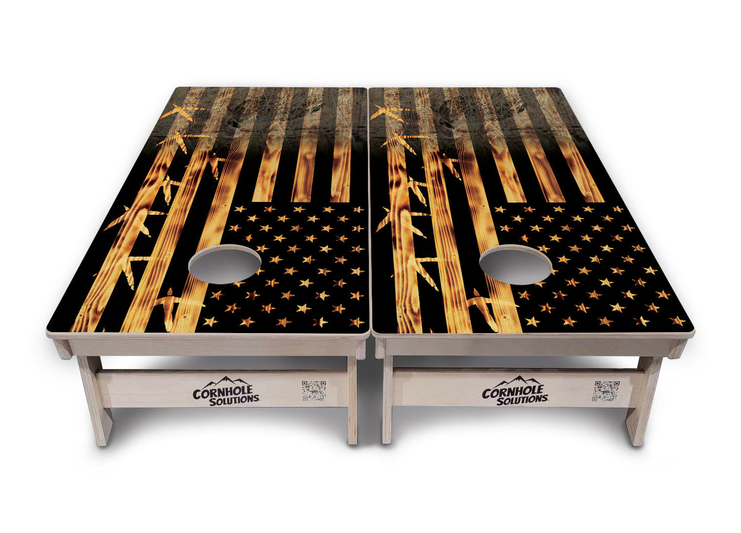 Hidden Turkey Flag Cornhole Boards - Professional Tournament Series