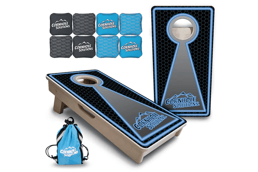 Mini Cornhole Boards - Neon CS Logo - Everest Cornhole