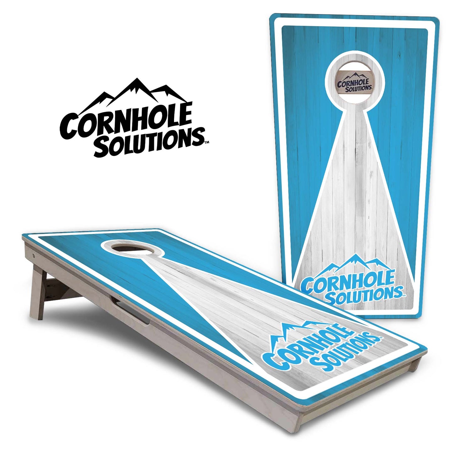 Keyhole CS Logo Cornhole Boards - Professional Tournament Series