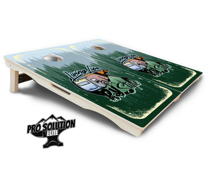 Living Life RV Style Cornhole Boards - Pro Solution Elite Series