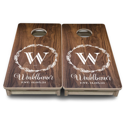 Mini Cornhole Boards - Wreath