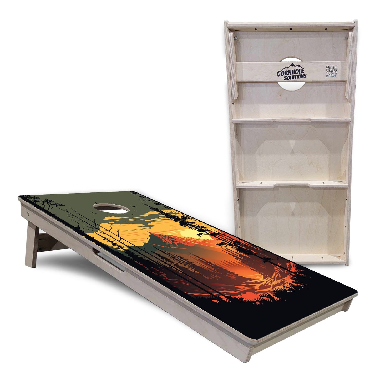 Mountain Sunset Cornhole Boards - Professional Tournament Series