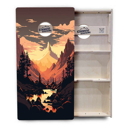 Mountain Sunset Cornhole Boards - Professional Tournament Series