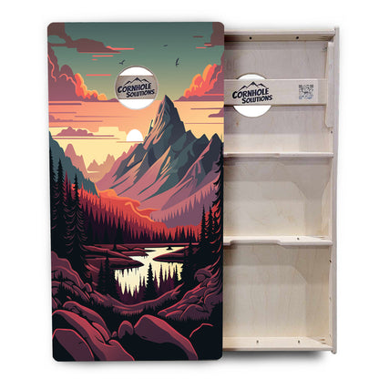 Mountain Sunset Cornhole Boards - Professional Tournament Series