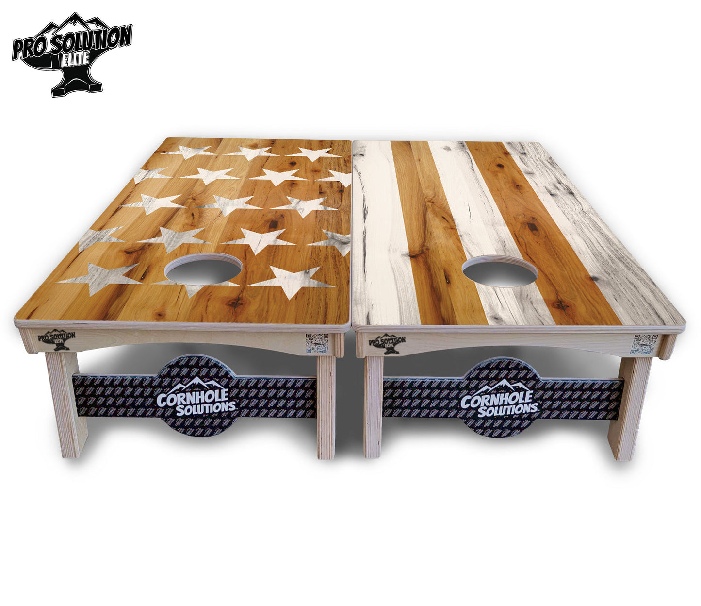 Large Stars & Stripes Cornhole Boards - Pro Solution Elite Series