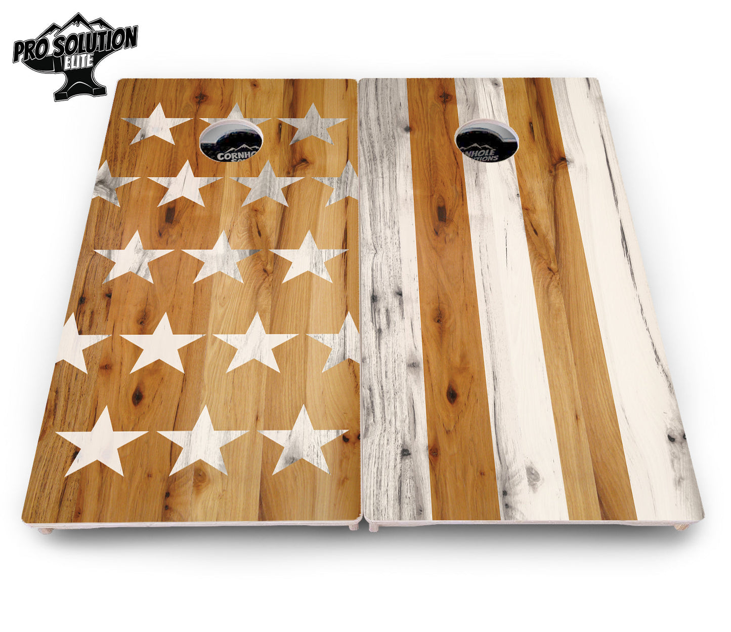 Large Stars & Stripes Cornhole Boards - Pro Solution Elite Series