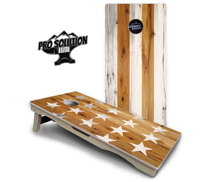 Large Stars & Stripes Cornhole Boards - Pro Solution Elite Series