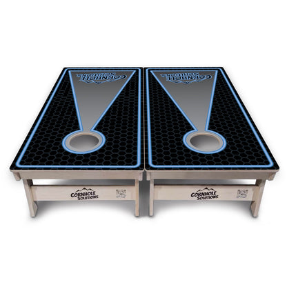 Neon Keyhole Cornhole Boards - Professional Tournament Series