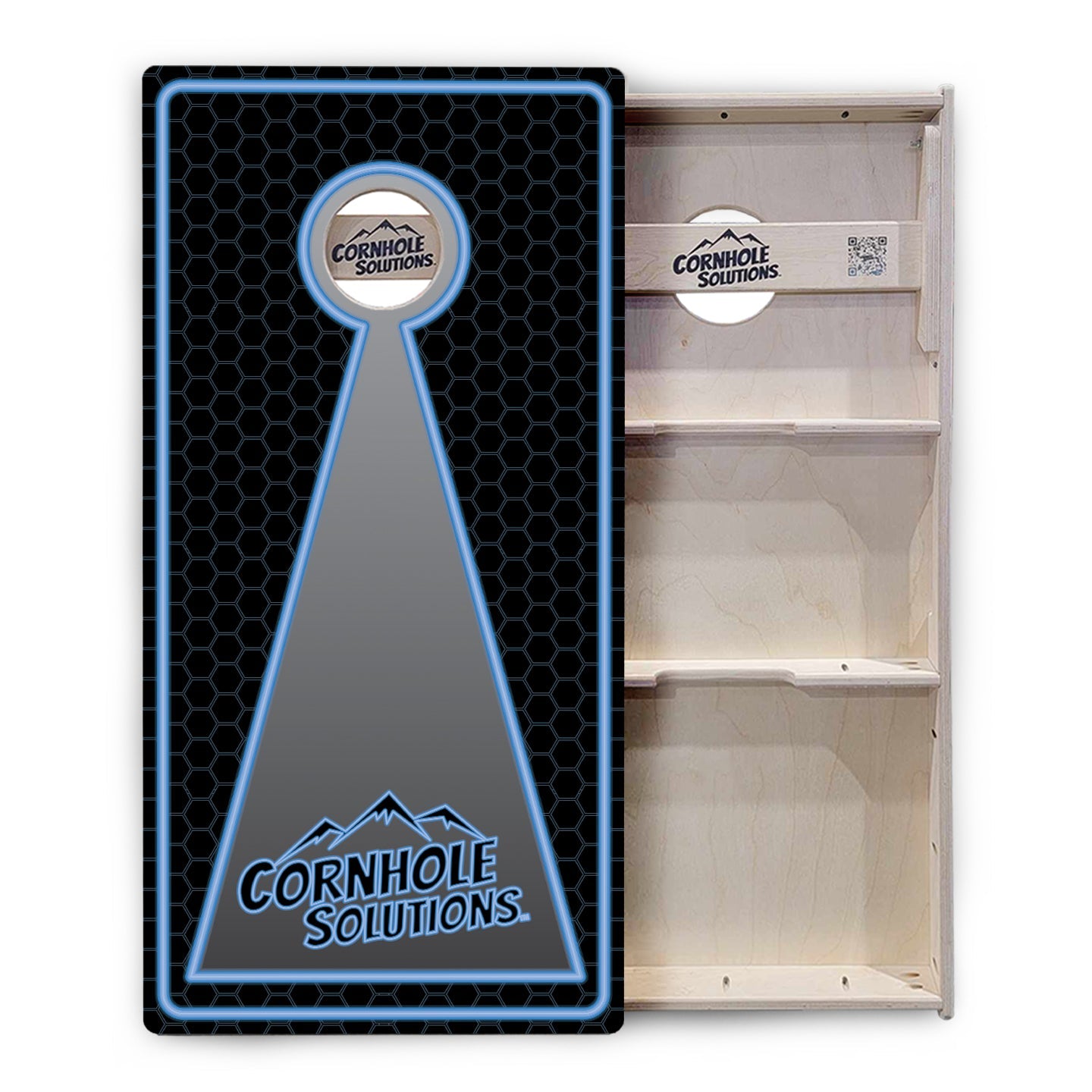 Neon Keyhole Cornhole Boards - Professional Tournament Series